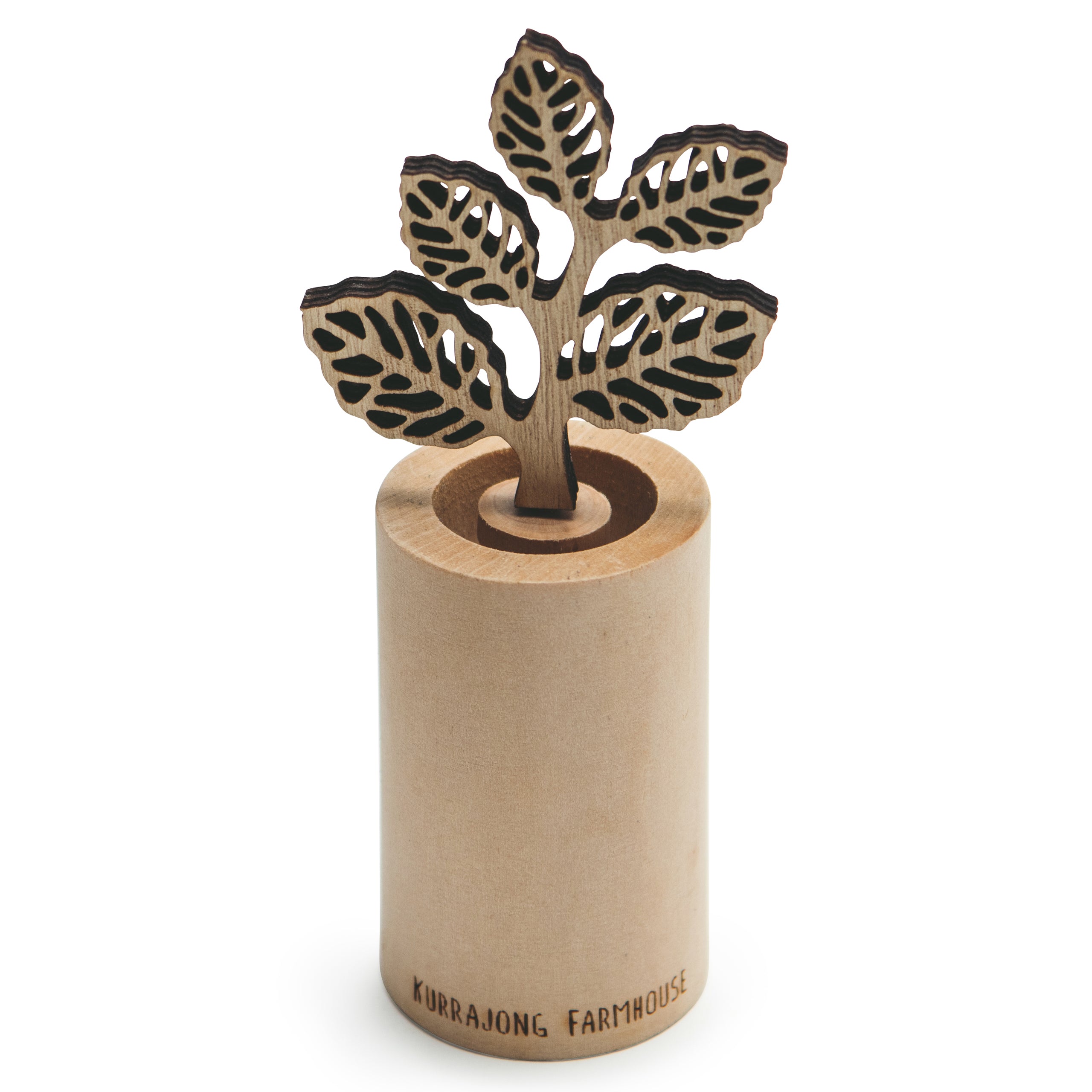 MINI WOOD DIFFUSER FOR ESSENTIAL OIL MULTI LEAVES DESIGN 6" high